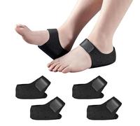 MMDOCO - 2 Paires de Semelles en Protection du Talon pour Hommes et Femmes, Idéales contre les Éperons Calcanéens et l'Inflammation du Tendon d'Achille - Noir, Taille UE 35-39