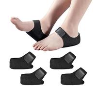 MMDOCO - 2 Paires de Semelles en Protection du Talon pour Hommes et Femmes, Idéales contre les Éperons Calcanéens et l'Inflammation du Tendon d'Achille - Noir, Taille UE 40-47