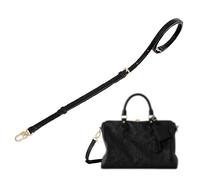 MMDOCO Bandoulière en cuir de Vachetta pour sacs Pochette Métis, Toiletry Pouch 26, Alma et Speedy B - Accessoire de qualité supérieure pour personnaliser votre sac (noir)