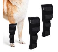 MMDOCO Lot de 2 chevillères pour chien - Protection contre les fuites et les plaies pour pattes arrière - Pour la guérison des blessures et des entorses - Taille M