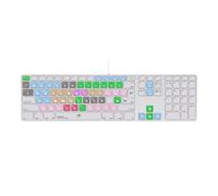 MMDW Avid Media Composer Housse de clavier US & EU pour Apple G6 A1243 | Avec pavé numérique MB110B/B, touche de raccourci imprimée, résistant à la poussière, anti-rayures, ajustement précis