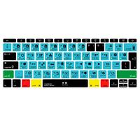 MMDW DaVinci Resolve Coque de protection en silicone pour clavier compatible avec MacBook Pro 13" 2017 et 2016 version A1708 No Touch Bar et MacBook 12" A1534 (disposition européenne)