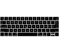 MMDW Housse de clavier en langue suisse compatible avec MacBook Pro 13" 15" 2019 2018 2017 2016 avec Touch Bar et Touch ID Modèle : A2159 A1989 A1706/A1990 A1707, version américaine et européenne