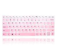 MMDW Housse de clavier en silicone anglais pour Lenovo Yoga C940 C740 14" | Yoga C930 930 920 14" | pour Lenovo Flex 14 14" | Yoga 720 720S 730 13,3" | Yoga 730 15,6" | Yoga 720 31,8. cm, rose menthe