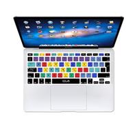 MMDW Photoshop Skin en silicone pour clavier PS avec raccourcis clavier pour MacBook Pro 13", 15", 17" (avec ou sans écran Retina) pour MacBook Old Air 13", disposition de clavier européen/ISO