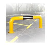 MMDXDLX Bornes de sécurité en Forme de U Poteaux d'avertissement de Circulation Noirs et Jaunes for Parking, Garage, allée, bloqueur de Voiture et Protecteur Mural(80x30x0.15cm)