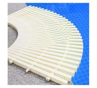 MMDXDLX Grille de Débordement de Piscine Drainage à Trois interfaces, Couverture de fossé de Drainage en Plastique ABS Robuste for allées, patios et terrasses(10 Pieces)