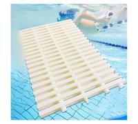 MMDXDLX Grille de Débordement de Piscine Grille de débordement de gouttière, Grille de Drainage de caniveau for l'entretien de Vos égouts(White-18cm)