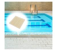 MMDXDLX Grille de Débordement de Piscine Grille de Drainage de Sortie, Grille de Drainage Routier for l'entretien de Vos égouts(Beige-7.1in,6pcs)