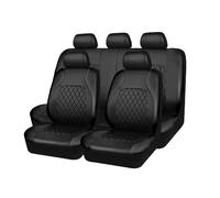 MMDXDLX Housse de Siege Voiture pour Citroën Nemo (2008-2017), Imperméable Ensemble Complet, Coussin Compatible Airbag pour Protection Sellerie,Black