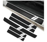 MMDXDLX Protection Seuil De Porte De Voiture pour Mercedes Benz EQV 2020-2022 2023 2024 2025 V300,RéSistant Aux Rayures Et Anti-Dirt, Accessoire De Style Tuning,Black and White