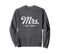 Mme Est. 2026 Épouse mariée Juste mariée Assortie à M. et Mme Sweatshirt