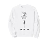 Mme Est. 2026 Just Married 26 promu M. - Mme-Mariage Sweatshirt