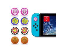 MMEGaming Couvercles de joystick compatibles avec Nintendo Switch 1, pour Nintendo Switch, Grip JoyCon, Grip Compatible Switch Lite, Accessoires Switch (Pokemon violet et écarlate)