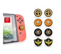 MMEGaming Poignées pour pouce compatibles avec Switch 1, Bouchons de joystick pour manette Switch, Grips Switch 1, Lite, OLED, JoyCon Grip, Accessoires Joy Cons Switch (Zelda2)