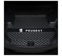 MMHGFIR Cuir Tapis Coffre Voiture, pour Peugeot 408X 2023 2024 Coffre Cargaison Tapis de Doublure,Bac De Coffre Coussin De Protection AntidéRapant Tapis,C