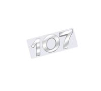 MMHGFIR EmblèMe Logo Voiture Remplacement, pour Peugeot 107 3D Sport Lettres Insigne Autocollant Décoratifs, Matériau ABS Logo Insigne Accessoires,A