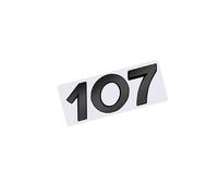 MMHGFIR EmblèMe Logo Voiture Remplacement, pour Peugeot 107 3D Sport Lettres Insigne Autocollant Décoratifs, Matériau ABS Logo Insigne Accessoires,B