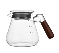 MMIAOO Serveur à café en verre avec couvercle 600 ml