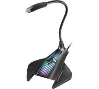 MMIC, Microphone USB Gaming RGB, Mute, Flexible, Plug & Play, Noir