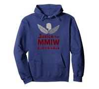 MMIW Justice pour Les Femmes autochtones disparues et assassinées Sweat à Capuche, Unisexe pour Adultes, Bleu Marine, XL
