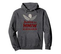 MMIW Justice pour Les Femmes autochtones disparues et assassinées Sweat à Capuche, Unisexe pour Adultes, Chiné Foncé, XL