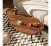 MMleYN Table Basse Table D'appoint Table De Salon Table Bout De Canape | Style Moderne Du Milieu Du Siecle Minimaliste Vintage Rustic Plateau En Bois Meuble Salon Design Deco(Walnut,120x60x38cm)