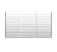 MMLFX 1PC Barbecue Net Square Grid Cuisine Cuisine carrée BBQ Grill Mesh en Acier Inoxydable Barre de Refroidissement Cadre de Refroidissement (Size : 60x20cm)