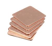 MMLFX 20pcs Copper Heat Sink Laptop GPU CPU Heat Sink Copper Shim 15x15/20x20mm 0.3/0.5/0.8/1.0/1.2/1.5mm (Specification : 20x20x0.3mm)