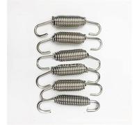 MMLFX 2pcs / 5pcs Motorcycle Universel Motorcycle en Acier Inoxydable Crochets de Ressort d'échappement Moto (Size : 2pcs Fixed 58MM-A)