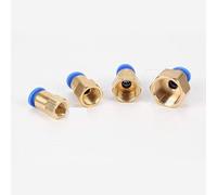 MMLFX Raccord de Tuyau d'air 10 mm 12 mm 8 mm 6 mm Tube de Tuyau 1/8" ; 3/8" ;1/2" ; BSP 1/4" ;Connecteur pneumatique en Laiton à Filetage Femelle Joint Rapide 2 pièces (Size : 8mm-3l8)