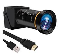 MMlove Webcam USB HDMI 4K 30 fps 10x mise au point variable objectif zoom 5-50 mm H.265 zoom numérique 2x PC streaming gros plan zoom avant et arrière caméra Web pour les cours de conférence