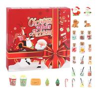 MmmLucipor Calendrier De L'avent 2025, Marché de Noël Mini Bonbons, 24 jours de calendrier de l'Avent pour enfants, Calendrier De NoëL De 24, filles et garçons