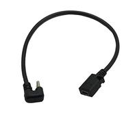 MMNNE Câble adaptateur USB C type C mâle coudé à 90 degrés en forme de U vers mini 5 broches B femelle pour ordinateur portable, MacBook, appareil photo, disque dur