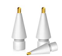 MMOBIEL 2.0mm Pointes de Crayons en Métal Compatible avec Apple Pencil 1st Gen/2nd Gen/USB-C/Pro - 3 Pièces Remplacement Compatible avec Apple Pencil - iPencil Pointes en Métal - Blanc