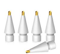 MMOBIEL 2.0mm Pointes de Crayons en Métal Compatible avec Apple Pencil 1st Gen/2nd Gen/USB-C/Pro - 5 Pièces Remplacement Compatible avec Apple Pencil - iPencil Pointes en Métal - Blanc