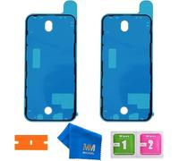 MMOBIEL 2 x LCD Seal Adhésif Autocollant Étanche Compatible avec iPhone 12-6.1 Pouces Noir pour LCD Display Frame Tool Kit Inclus
