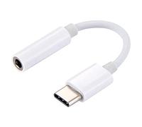 MMOBIEL Adaptateur Casque USB C vers Jack Audio 3, 5 mm Compatible avec Samsung Galaxy S26/S25/S24/S23/S22/S21/S20/S20 FE/S10(+)/Note 20, Huawei P40/P30/P20 Pro, Xiaomi, Google Pixel 4XL etc. (Blanc)