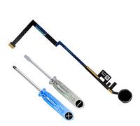MMOBIEL Bouton Home Compatible avec iPad 6 / iPad 5 - Home Button Remplacement avec Connecteur Nappe Flex - Incl. Tournevis - Noir