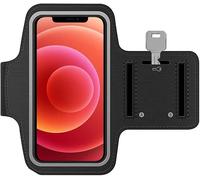 MMOBIEL Brassard de Sport Compatible avec iPhone 17/17 Pro Max/16/16 Pro/15/15 Pro Max/14/14 Pro Max/13/13Pro/13 Pro Max/12/12Pro/12 Pro Max/11-6,8" (Noir) Soft Stretch Réfléchissant Réglable