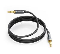 MMOBIEL Câble Audio 3,5mm Mâle à Mâle - Jack TRRS 4 Pôles - Fonction Audio et Microphone - Compatible Avec Casques, Écouteurs, Téléphones - 1m