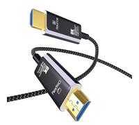 MMOBIEL Câble HDMI 8K à Fibre Optique 3m 48Gbps Ultra Haute Vitesse - 8K@60Hz, 4K@120Hz, Dynamic HDR, ARC/eARC, HDMI 2.1, HDCP 2.2/2.3 - Câble AOC pour PS5/Pro, Xbox, TV, Projecteur, etc.