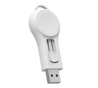 MMOBIEL Chargeur sans Fil Compatible avec Apple Watch Extensible - Chargeur Compact USB-A Compatible avec Apple iWatch - Chargé Magnétique Rapide Également pour AirPods