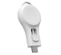 MMOBIEL Chargeur sans Fil Compatible avec Apple Watch Extensible - Chargeur Compact USB-C Compatible avec Apple iWatch - Chargé Magnétique Rapide Également pour AirPods