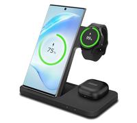 MMOBIEL Chargeur sans Fil pour Samsung - Support de Charge sans Fil 3 en 1 pour MagSafe Samsung Galaxy S25/S24/S23/S22 Séries, Galaxy Watch 6/5/4, Galaxy Buds - 15W - Dock à Charge Rapide sans Fil