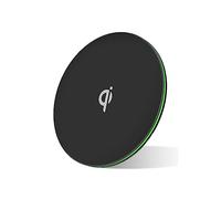 MMOBIEL Chargeur sans Fil pour Téléphone Portable 15W Chargeur Qi- Station de Recharge Compatible avec Samsung et iPhone - Les Chargeurs également Compatible avec AirPods et Galaxy Buds - Noir