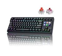 MMOBIEL Clavier Mécanique QWERTY pour Stream Deck RGB Hot-Swappable avec 6 Touches LCD Macro Programmables & 3 Molettes Multifonctions pour OBS, Streaming, Montage Vidéo - pour Windows/macOS