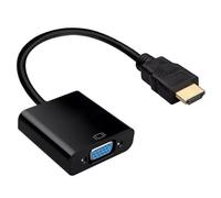 MMOBIEL Convertisseur HDMI (mâle) vers VGA (Femelle) avec connexions plaqué Or Full HD 1080p