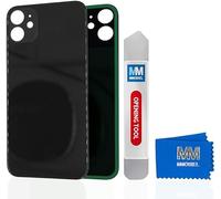 MMOBIEL Coque arrière de Batterie Compatible avec iPhone 12-6,1" Noir avec Outil d'ouverture et adhésif