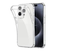 MMOBIEL Coque Compatible avec iPhone 15 Pro - Étui Transparent pour Téléphone - Housse De Protection Ultra-Mince - Étui Flexible Protection Antichoc - Boîtier Étroit Téléphone